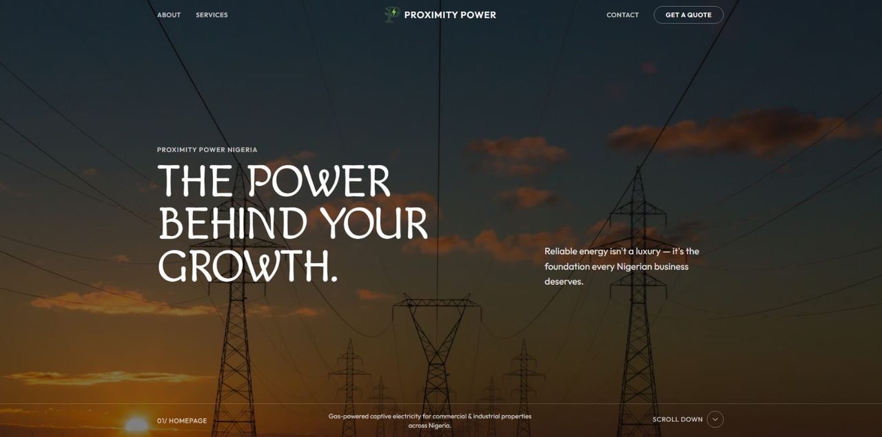Proximity Power — screen 1 of 5